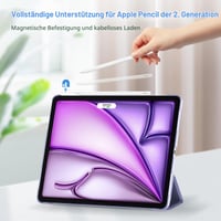 Puzdro ProCase pre 12,9-palcový iPad Pro 2022/2021/2020/2018 (6./5./4./3. gen), ľahký, tenký, tvrdý ochranný kryt Smart Case, fialové 3