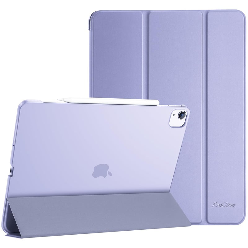 Puzdro ProCase pre 12,9-palcový iPad Pro 2022/2021/2020/2018 (6./5./4./3. gen), ľahký, tenký, tvrdý ochranný kryt Smart Case, fialové