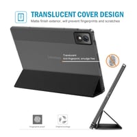 Husă ProCase pentru tabletă Lenovo Idea Tab Pro 12.7 (2025), cu suport pentru creion, TB-373FU TB-375FC, husă de protecție Smart Cover - Negru 7