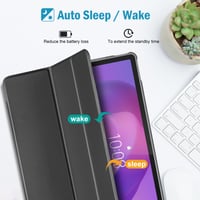 Husă ProCase pentru tabletă Lenovo Idea Tab Pro 12.7 (2025), cu suport pentru creion, TB-373FU TB-375FC, husă de protecție Smart Cover - Negru 4