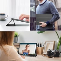 Husă ProCase pentru tabletă Lenovo Idea Tab Pro 12.7 (2025), cu suport pentru creion, TB-373FU TB-375FC, husă de protecție Smart Cover - Negru 8