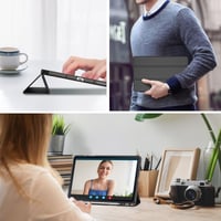 Husă ProCase pentru tabletă Samsung Galaxy Tab S6 Lite 10,4" (2024/2022/2020) cu suport pentru S Pen, capac spate transparent, SM-P620/P625/P610/P613/P615/P619 - Negru 8