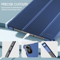 ProCase Xiaomi Redmi Pad 2 11" Tok - Vékony Védőtok Sötétkék, Intelligens Borítás - 11" Redmi Pad 2 2025, navy 4