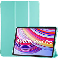 Husă ProCase pentru Xiaomi Redmi Pad Pro 12.1 (2024) - Husă de protecție tri-fold, subțire, ușoară, Smart Cover, cu spate mat semitransparent, culoare mentă 1