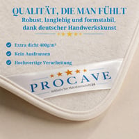PROCAVE Plstená podložka pod rošt 90x200 cm - Priedušná podložka pod matrac z vpichovanej plsti, chránič matraca, Made in Germany 3