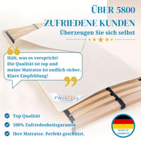 PROCAVE Plstená podložka pod rošt 90x200 cm - Priedušná podložka pod matrac z vpichovanej plsti, chránič matraca, Made in Germany 6