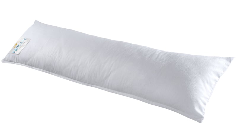 PROCAVE TopCool vankúš pre spáčov na boku, priedušný, prateľný, komfortný vankúš proti bolestiam chrbta, vyrobený v Nemecku, 40x145 cm