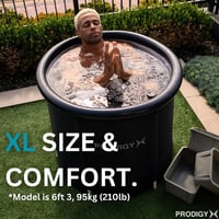 PRODIGY X XL 85cm Hordozható Jégfürdő Fedéllel és Hőmérővel Sportolóknak 3