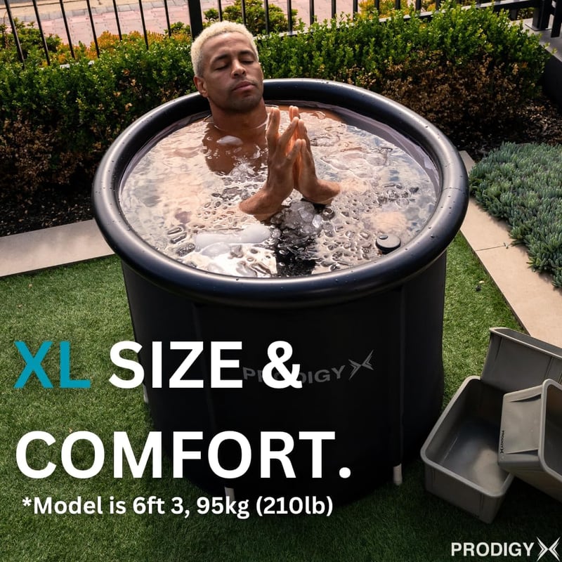 PRODIGY X XL 85cm Hordozható Jégfürdő Fedéllel és Hőmérővel Sportolóknak
