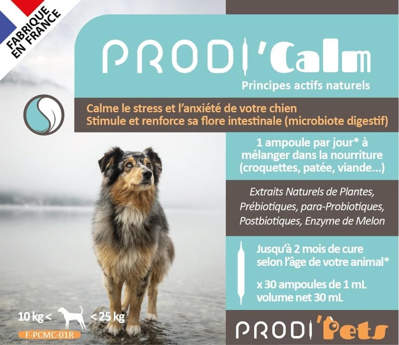 PRODIPETS Prodi'Calm Kutya Stresszoldó Étrend-kiegészítés 30 Ampulla