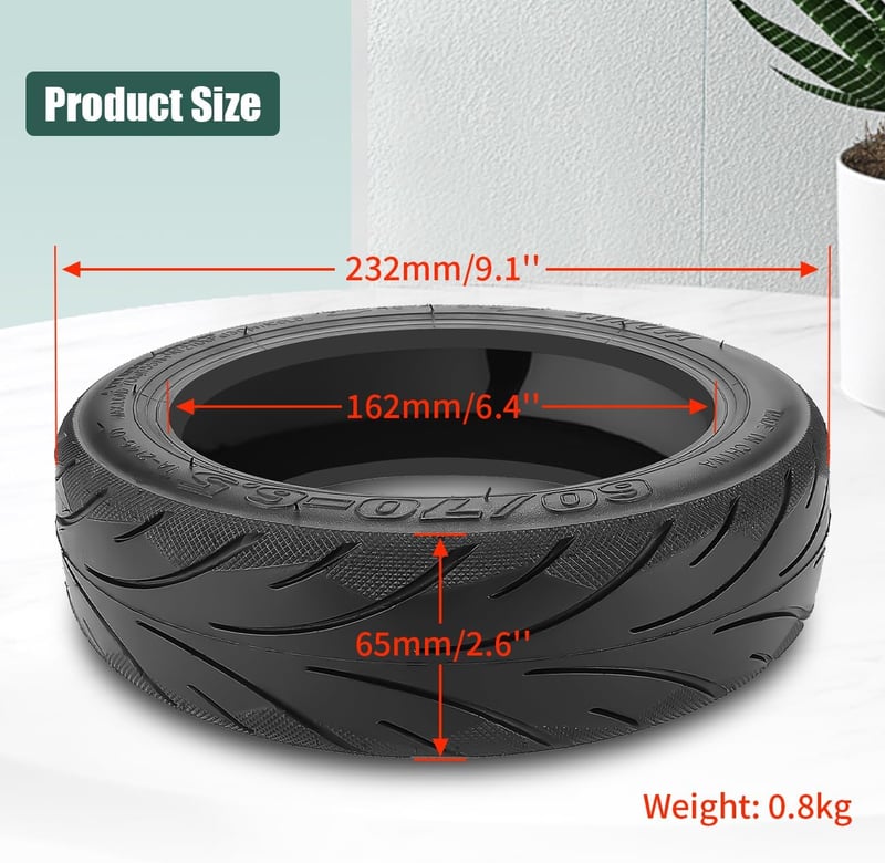 Prodroam 10 Colos Tubeless Gumiabroncs 60/70-6.5 Segway Ninebot Max G30 G30D G30E G30P Elektromos Roller Csere Gumi Önjavító 2db - 2 x self-repairing