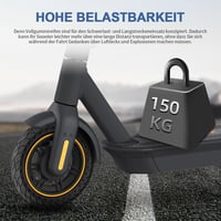 Prodrocam 10 Hüvelykes Tömör Gumi Kerék Segway Ninebot Max G30 Elektromos Roller Elülső Kerék - black 7