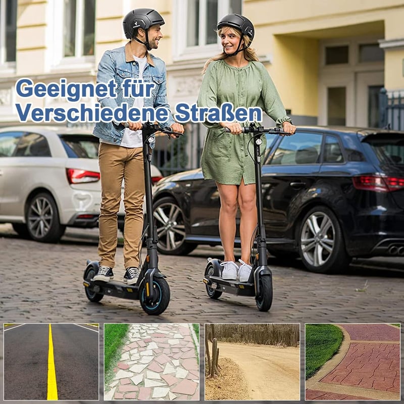 Prodrocam 10 Hüvelykes Tömör Gumi Kerék Segway Ninebot Max G30 Elektromos Roller Elülső Kerék - black