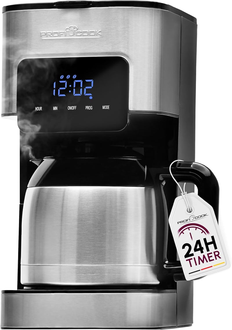 Profi Cook PC-KA 1191 Kávéfőző 8-10 Csészés Termoszszos Érzékelős Vezérléssel