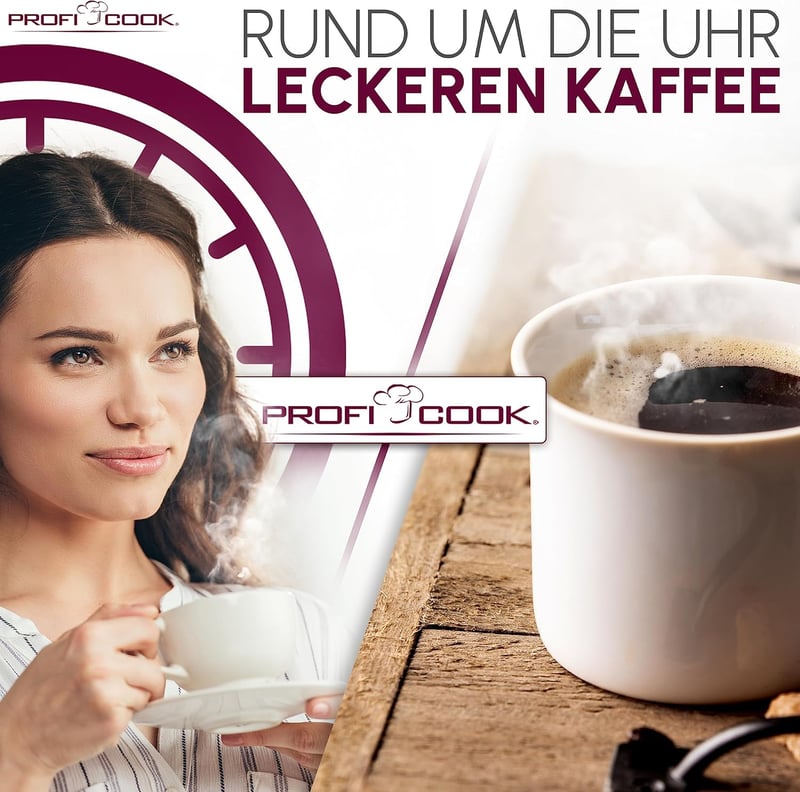 Profi Cook PC-KA 1191 Kávéfőző 8-10 Csészés Termoszszos Érzékelős Vezérléssel
