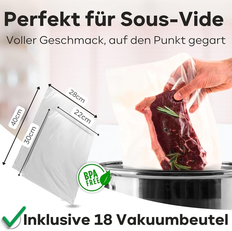 Profi Cook vákuum élelmiszer tárolósacok szagszigetelő zárral