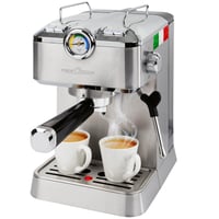 Espressor ProfiCook PC ES 1267 cu portfiltru, pompă italiană de 20 bari, pentru cafea măcinată și capsule compatibile Nespresso 1