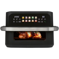 ProfiCook PC FR 1313 H XXL Forrólevegős Sütő 10 L, 2 Kamrás Airfryer, 2400 W, Olaj- és Zsírmentes, Érintőkijelző, 10 Program, 80-200°C 1