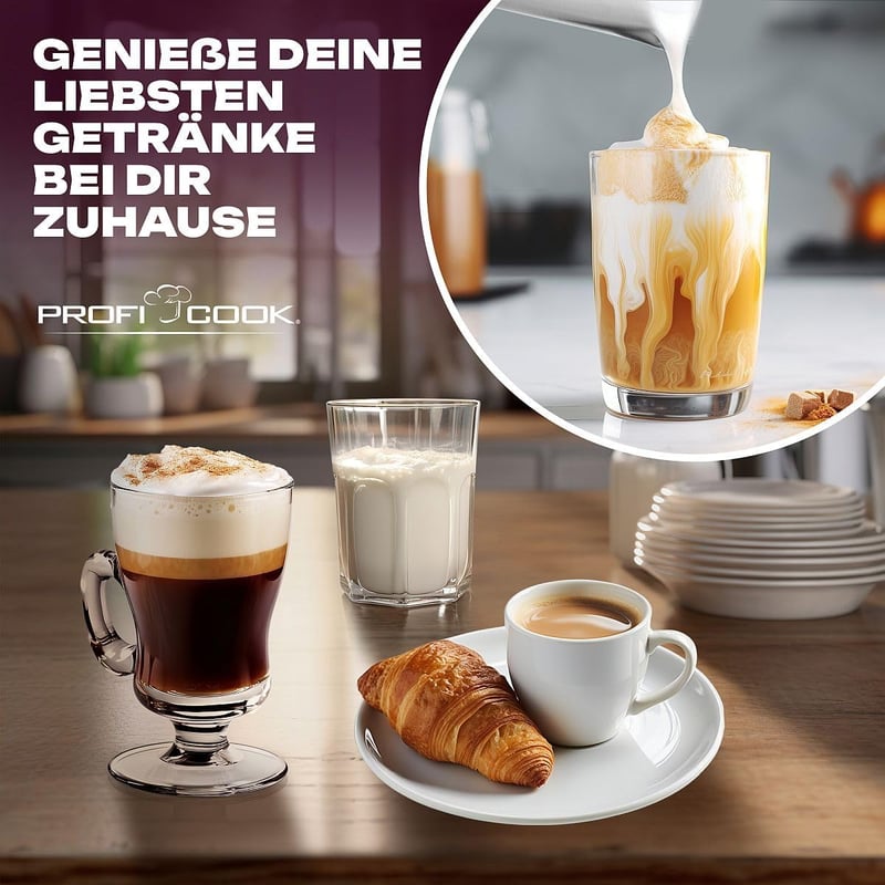ProfiCook PC-MS 1032 rozsdamentes acél tejhabosító