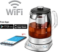 ProfiCook PC-WKS 1167 G 2in1 Vízforraló Teafőző Üveg Rozsdamentes Acél 1,5L 3