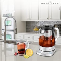 ProfiCook PC-WKS 1167 G 2in1 Vízforraló Teafőző Üveg Rozsdamentes Acél 1,5L 7