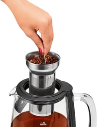 ProfiCook PC-WKS 1167 G 2in1 Vízforraló Teafőző Üveg Rozsdamentes Acél 1,5L 2