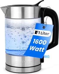 ProfiCook PC-WKS 1229 G üveg/acél vízforraló, 1 L, 1600 W 8