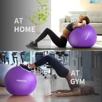 PROIRON 55cm Lila Gimnasztikai Labda Pumpával, Szülési és Yoga Labda 5