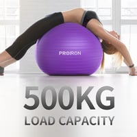 PROIRON 55cm Lila Gimnasztikai Labda Pumpával, Szülési és Yoga Labda 6