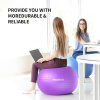 PROIRON 55cm Lila Gimnasztikai Labda Pumpával, Szülési és Yoga Labda 4