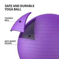 PROIRON 55cm Lila Gimnasztikai Labda Pumpával, Szülési és Yoga Labda 3