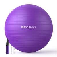 PROIRON 55cm Lila Gimnasztikai Labda Pumpával, Szülési és Yoga Labda 1