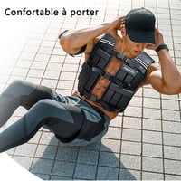 PROIRON Állítható Súlyzott Mellény 10/20 kg Reflektív Csíkokkal Futáshoz és Edzéshez 5