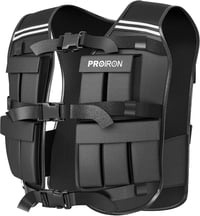 PROIRON Állítható Súlyzott Mellény 10/20 kg Reflektív Csíkokkal Futáshoz és Edzéshez 1