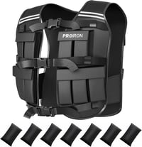 PROIRON Állítható Súlyzott Mellény 10/20 kg Reflektív Csíkokkal Futáshoz és Edzéshez 1