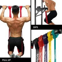 PROIRON Ellenállásszalag Szett Edzéshez - Lila (27-45kg) Természetes Gumiból, Erősítő Gumiszalag Fitness, Edzés, Izomépítés, Jóga és Crossfi 3