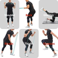 PROIRON Ellenállásszalag Szett Edzéshez - Lila (27-45kg) Természetes Gumiból, Erősítő Gumiszalag Fitness, Edzés, Izomépítés, Jóga és Crossfi 4