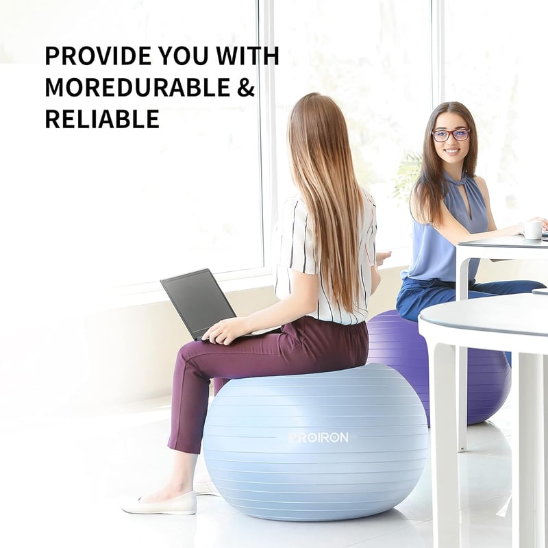 PROIRON Gimnasztikai Labda Pumpával, Egyensúly és Magedzés Tréninghez, Robusztus Fitnesz Labda