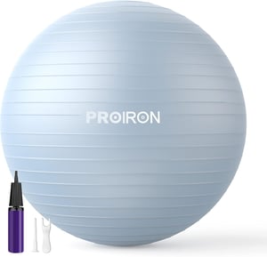 PROIRON Lopta za gimnastiku s pumpom, za ravnotežu i trening trbušnih mišića, robusna fitness lopta
