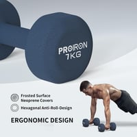 Proiron Neoprén Súlyzó Szett 2 db Női Tornához Jógához Pilateshez 3
