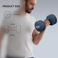 Proiron Neoprén Súlyzó Szett 2 db Női Tornához Jógához Pilateshez 2