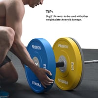 PROIRON Olimpiai Bumper Súlytárcsa 50 mm, 5 kg, Kemény Gumi, Súlyzótárcsa IMF Szabvány Szerint, Erőedzéshez, Testépítéshez, 2 db 5