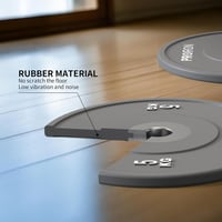 PROIRON Olimpiai Bumper Súlytárcsa 50 mm, 5 kg, Kemény Gumi, Súlyzótárcsa IMF Szabvány Szerint, Erőedzéshez, Testépítéshez, 2 db 4