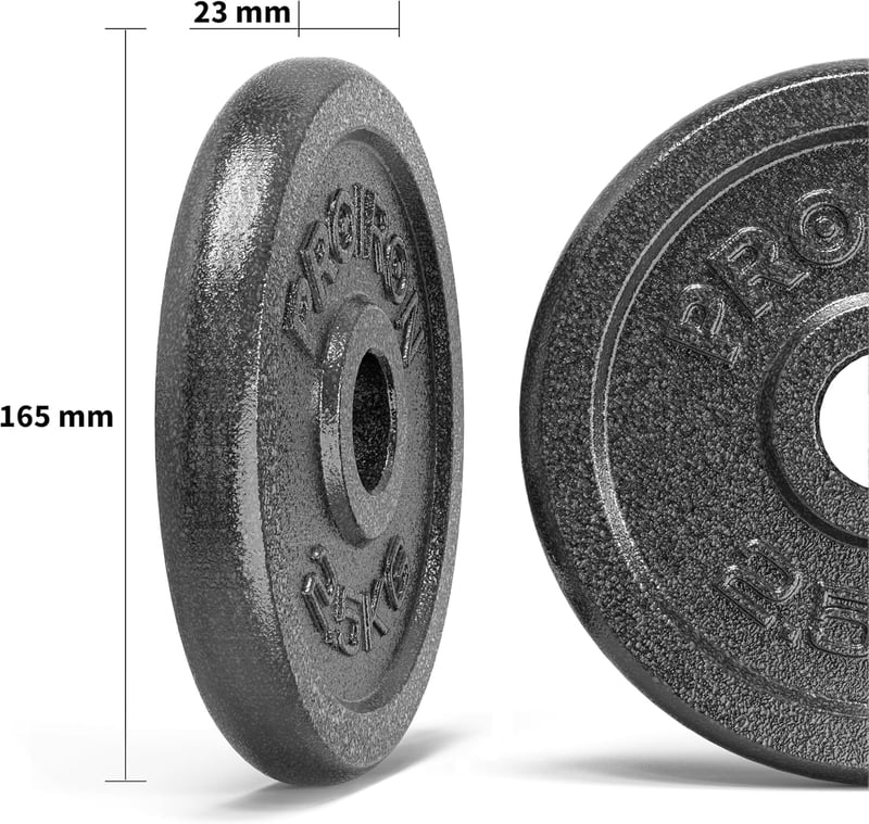 PROIRON súlylemez 25mm -2.5kg x 4 edzéshez nőknek férfiaknak