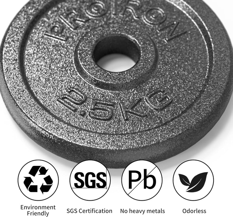 PROIRON súlylemez 25mm -2.5kg x 4 edzéshez nőknek férfiaknak