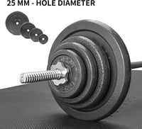 PROIRON súlylemez 25mm -2.5kg x 4 edzéshez nőknek férfiaknak 5