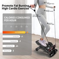 PROIRON Swing Stepper 120 kg kijelzővel - Lábedzés és fenék edzéshez, csendes hidraulikus stepper 8