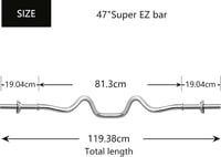 PROIRON SZ Bicepsz Rúd 120 cm, 25 mm Krómozott Acél, Recézett Fogás, 100 kg Teherbírás, Edzőtermi Minőség Testépítéshez 2