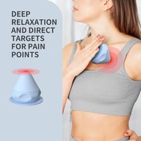 PROIRON Trigger Point Masszázslabda Tapadókoronggal - Izomfájdalom Enyhítő Fascia Labda Hát, Nyak, Kar és Váll Feszültségoldására 3