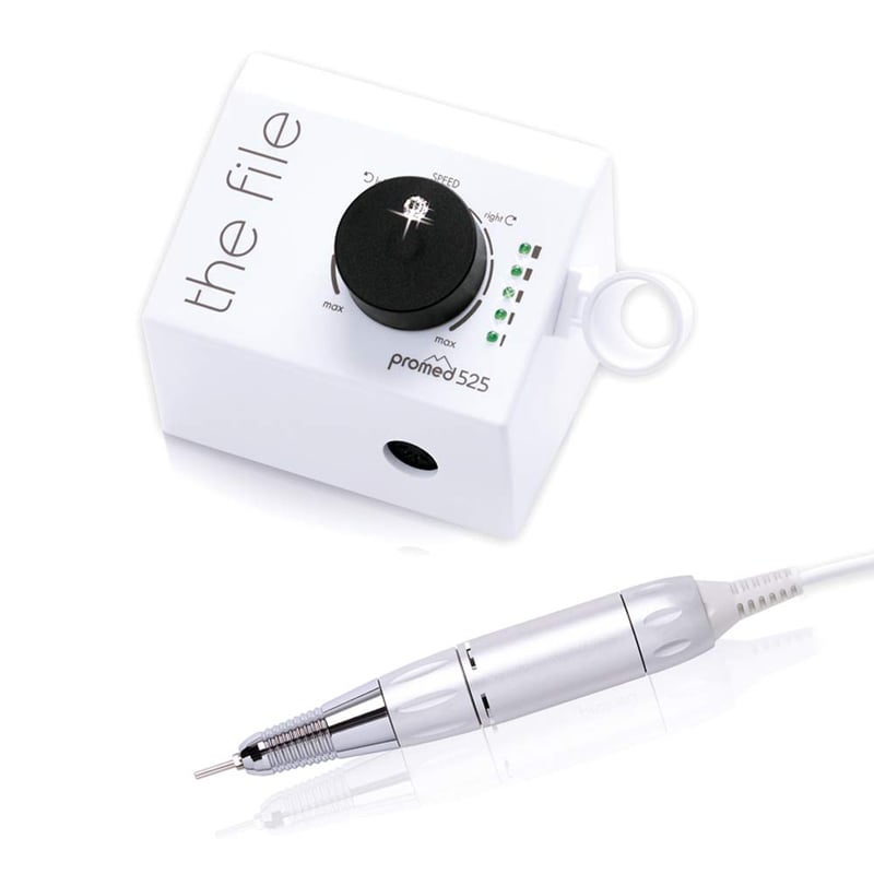 Pila electrică pentru unghii Promed The File 525, 25000 rpm, rotație bidirecțională, pentru unghii cu gel, acril și naturale, manichiură și pedichiură
